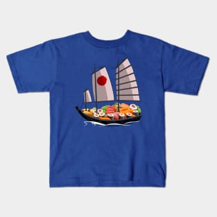 Japanese sushi boat Kids T-Shirt